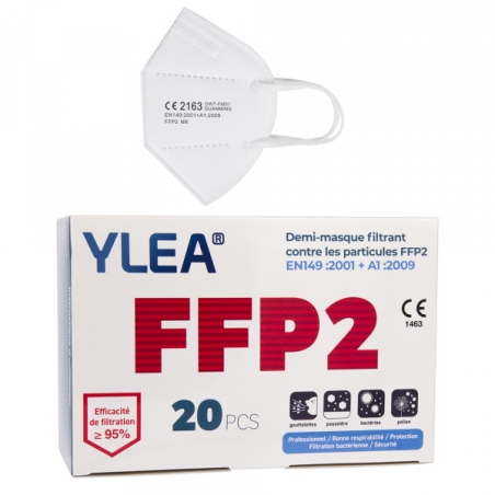 Masques FFP2 sans valve- Par 20