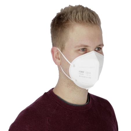 Masque de protection respiratoire FFP2 NR sans valve d’expiration