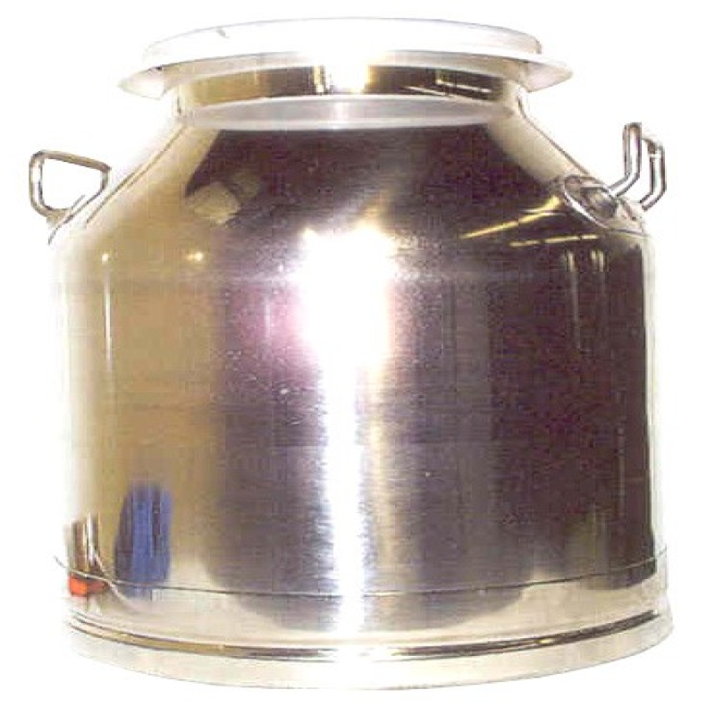 Bidon à Lait En Acier Inoxydable 4L Avec Couvercle - Récipient Pour Lait, Huile, Transport Fermier, Alimentaire