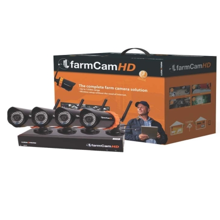 KIT COMPLET FARMCAMHD AVEC 4 CAMÉRAS LUDAFARM