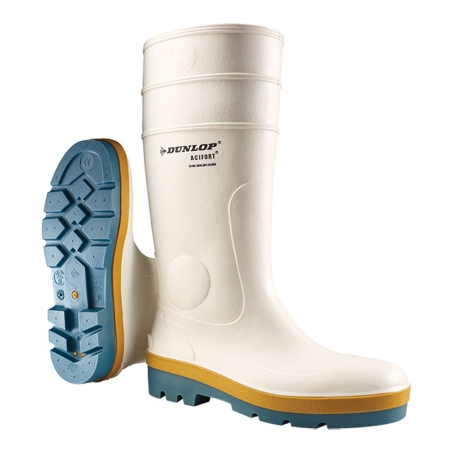 Bottes blanches DUNLOP PVC