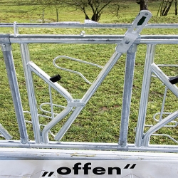 Râtelier rectangulaire avec cornadis Sécurité 14 places