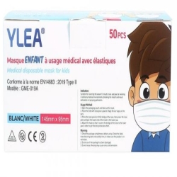 Masque ENFANT 3 plis - Ylea - Par 50