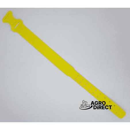 collier plastique jaune