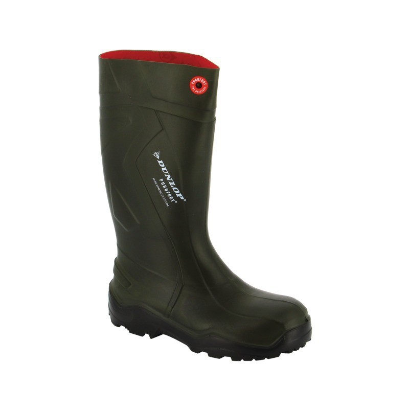 Dunlop Purofort Bottes En Caoutchouc Olive - Vert, Taille 37 EU, Sans Propriétés Sécurité