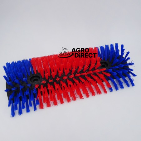 Brosse étable rouge et bleu