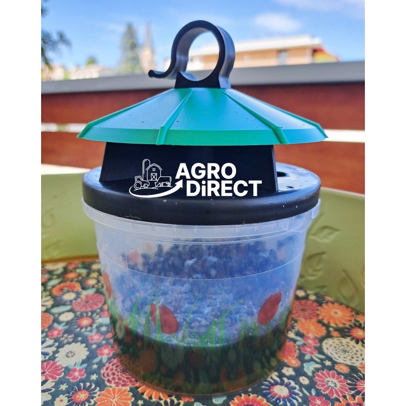 Boîte à mouche réutilisable: piégeage écologique Agro Direct