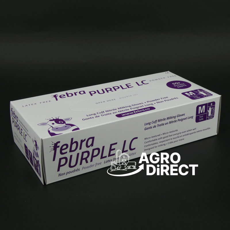 Gants FEBRA Violet- Longs