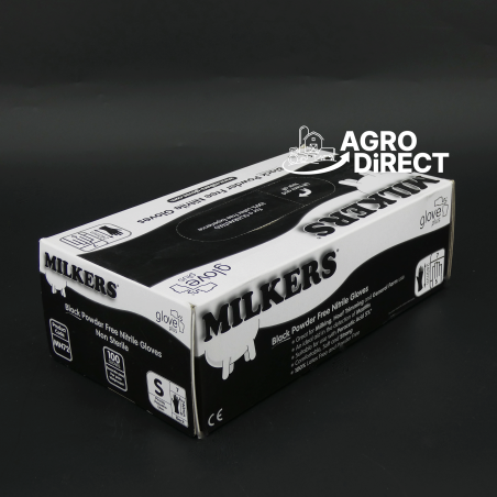 Gants Milkers courts Nitrile- Non poudré par 100