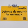 Plaque - Défense de nourrir les animaux