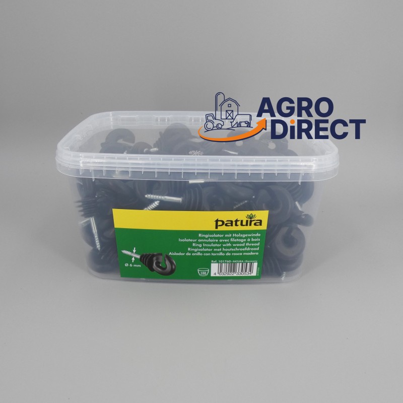 Isolateur annulaire noir - Par 100