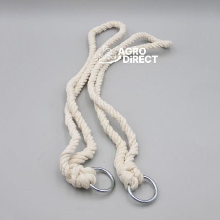 Cordes de vêlage coton - 55cm - Par 2