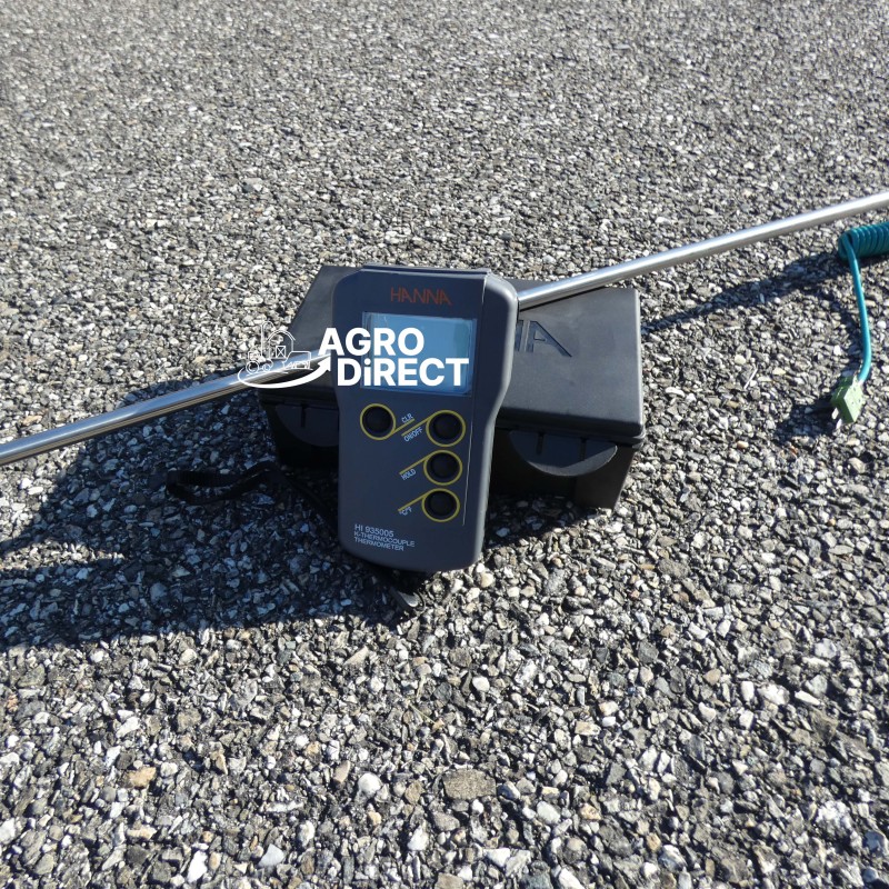 Thermomètre pour fourrages avec sonde