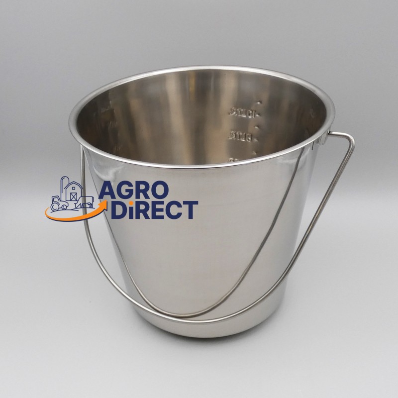 Seau à lait - Inox - 12L