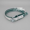 Collier Nylon vert/blanc - Ovin / Caprin - 65cm