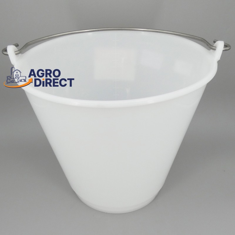 Seau blanc 14 litres