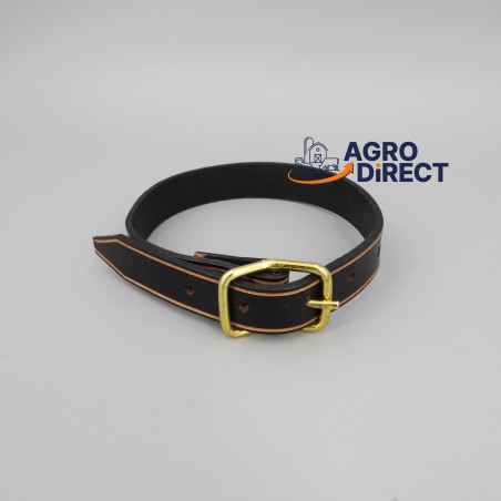 Collier Cuir noir - 55 cm