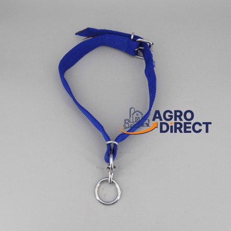 Collier veau en nylon - bleu
