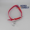 Collier veau en nylon - rouge